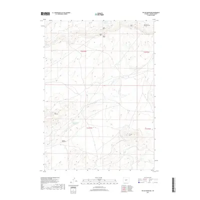 2017 Map of Tin Cup Mountain, 2017 Print