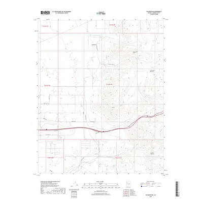 2018 Map of Tin Mountain, 2018 Print