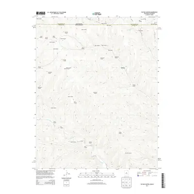 2013 Map of Tin Pan Canyon, 2013 Print