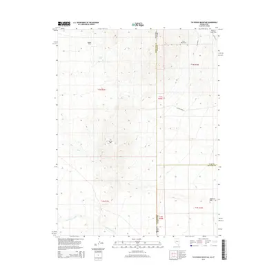 2014 Map of Tin Springs Mountain, 2014 Print