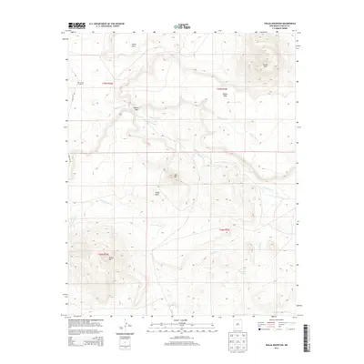 2013 Map of Tinaja Mountain, 2013 Print