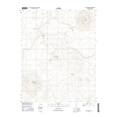 2017 Map of Tinaja Mountain, 2017 Print