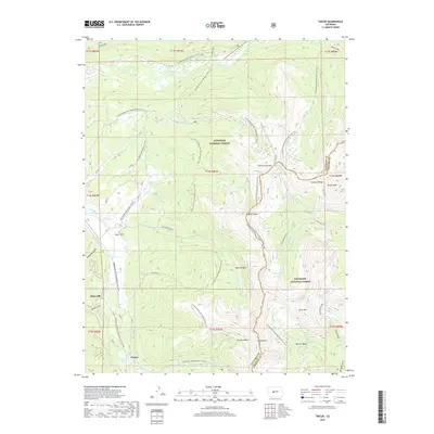 2019 Map of Tincup, 2019 Print
