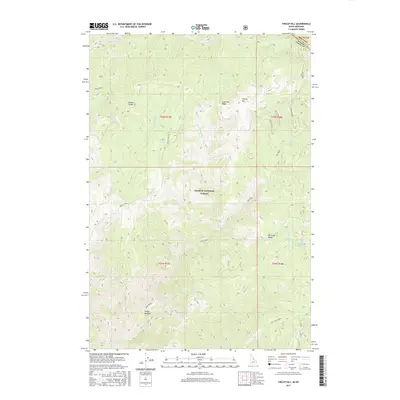 2017 Map of Tincup Hill, 2017 Print