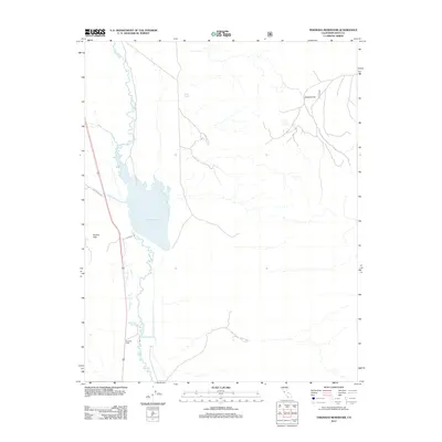 2012 Map of Tinemaha Reservoir, 2012 Print