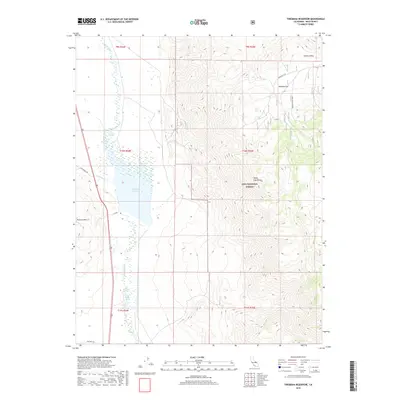 2018 Map of Tinemaha Reservoir, 2018 Print