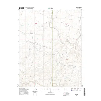 2017 Map of Tinian, 2017 Print