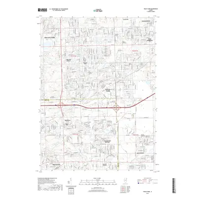 2018 Map of Tinley Park, 2018 Print