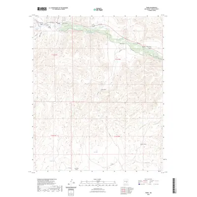 2023 Map of Tinnie, 2023 Print