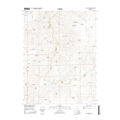 2014 Map of Tintic Mountain, 2014 Print