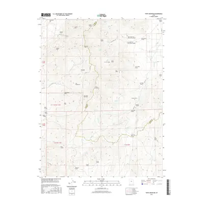 2017 Map of Tintic Mountain, 2017 Print