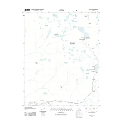2012 Map of Tioga Pass, 2012 Print