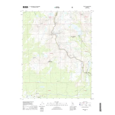 2018 Map of Tioga Pass, 2018 Print