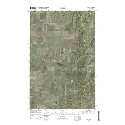 2014 Map of Tioga SE, 2014 Print