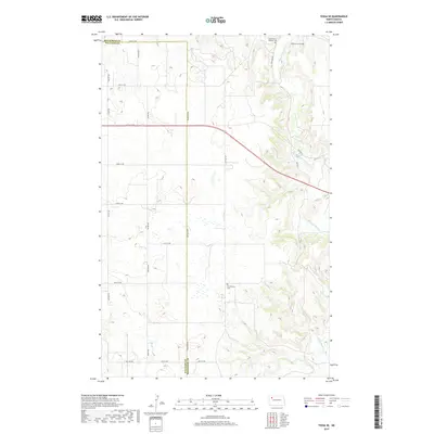 2017 Map of Tioga SE, 2017 Print