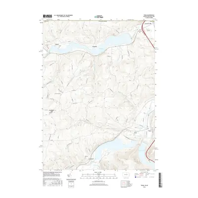 2016 Map of Tioga, 2016 Print
