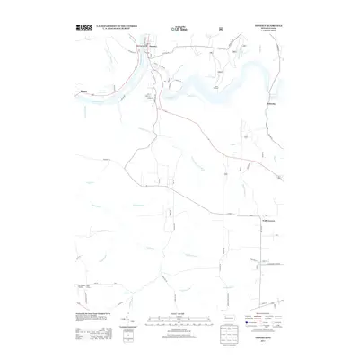 2013 Map of Tionesta, 2013 Print