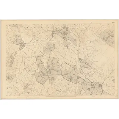 1840 Map of Tipperary - Sheet 10, 1843 Print