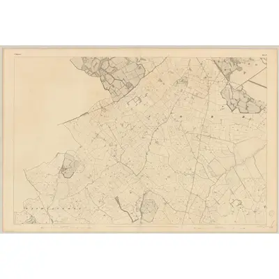 1840 Map of Tipperary - Sheet 17, 1843 Print