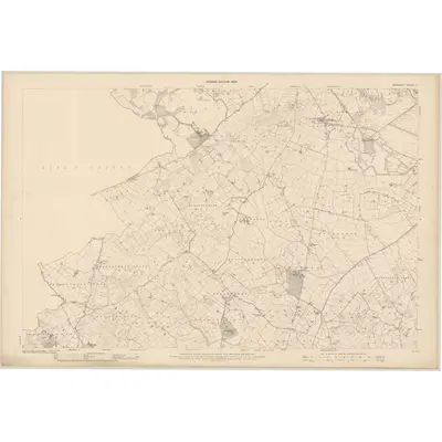 1902 Map of Tipperary - Sheet 17, 1909 Print