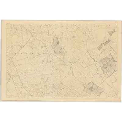 1840 Map of Tipperary - Sheet 28, 1843 Print