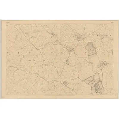 1840 Map of Tipperary - Sheet 34, 1843 Print