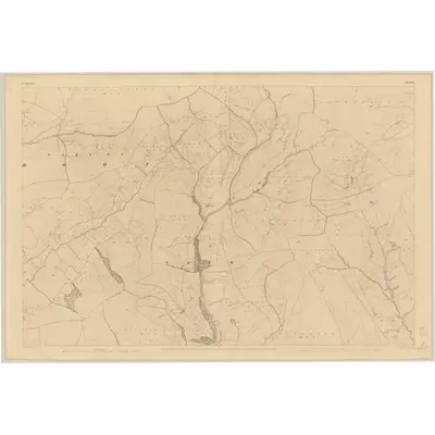 1840 Map of Tipperary - Sheet 45, 1843 Print