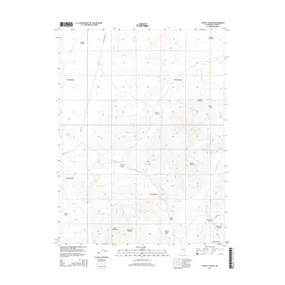2014 Map of Tippett Canyon, 2014 Print