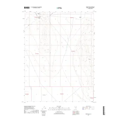 2018 Map of Tippett Pass, 2018 Print