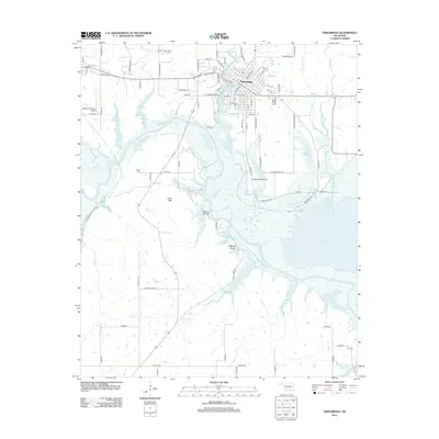 2012 Map of Tishomingo, 2012 Print