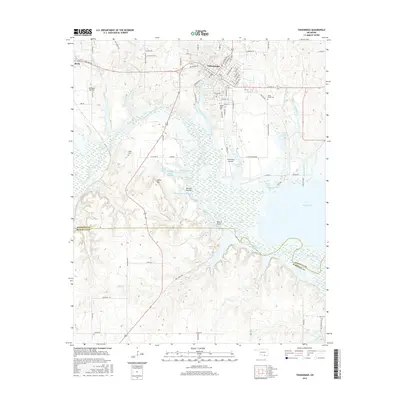 2016 Map of Tishomingo, 2016 Print