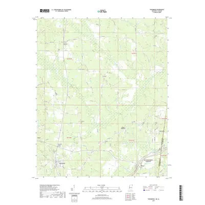2018 Map of Tishomingo, 2018 Print