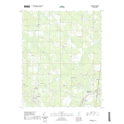 2020 Map of Tishomingo, 2020 Print