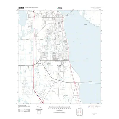 2012 Map of Titusville, 2012 Print