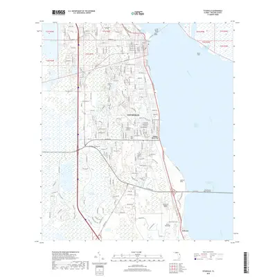 2018 Map of Titusville, 2018 Print
