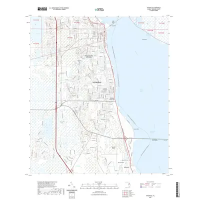 2021 Map of Titusville, 2021 Print
