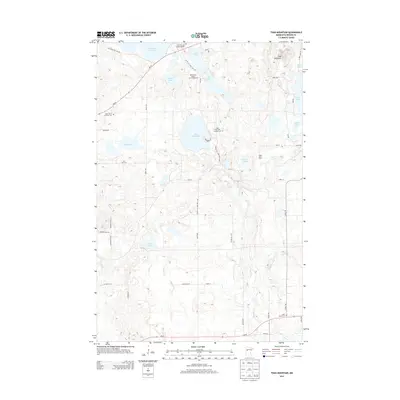 2013 Map of Toad Mountain, 2013 Print