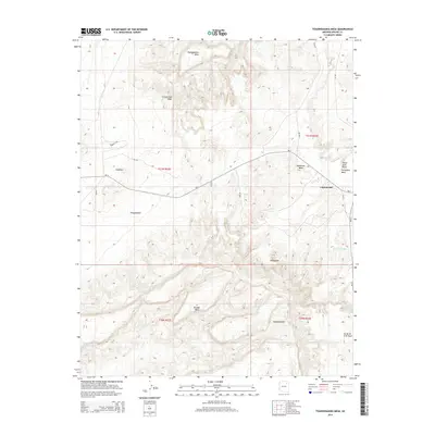 2014 Map of Toadindaaska Mesa, 2014 Print