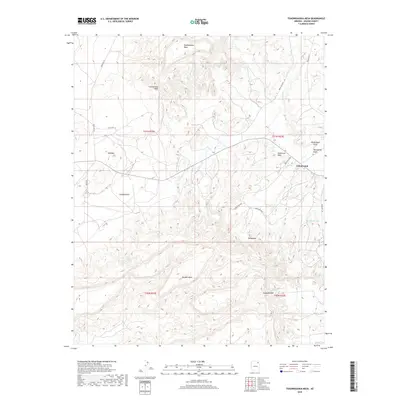 2018 Map of Toadindaaska Mesa, 2018 Print