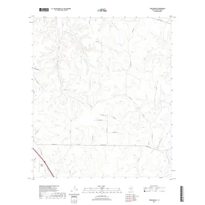 2019 Map of Tobe Branch, 2019 Print