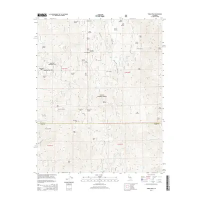 2015 Map of Tobias Peak, 2015 Print