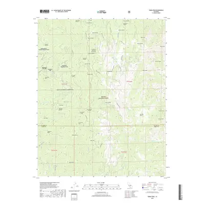 2018 Map of Tobias Peak, 2018 Print