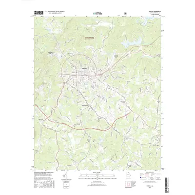 2017 Map of Toccoa, 2017 Print