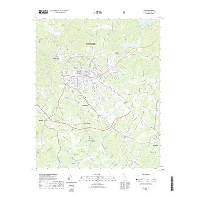 2020 Map of Toccoa, 2020 Print