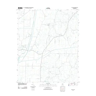 2012 Map of Tocowa, 2012 Print