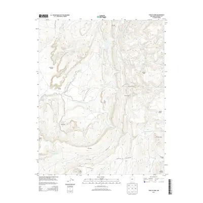 2013 Map of Todilto Park, 2013 Print