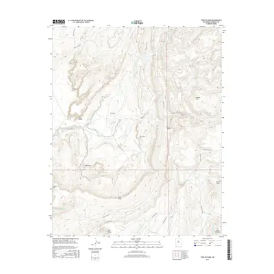 2017 Map of Todilto Park, 2017 Print