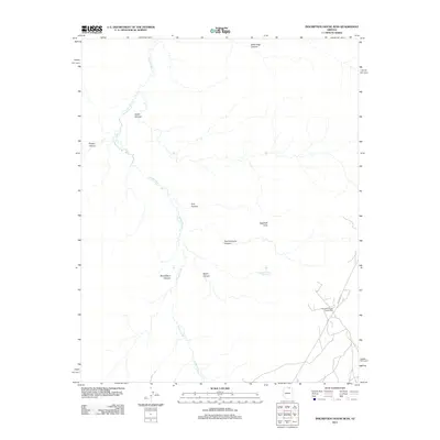 2011 Map of Toenleshushe Canyon, 2011 Print