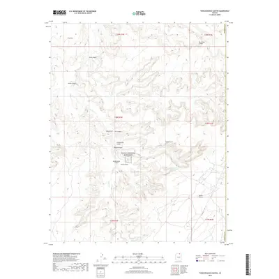 2018 Map of Toenleshushe Canyon, 2018 Print