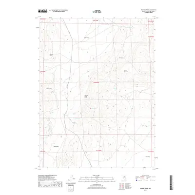 2018 Map of Tognini Spring, 2018 Print